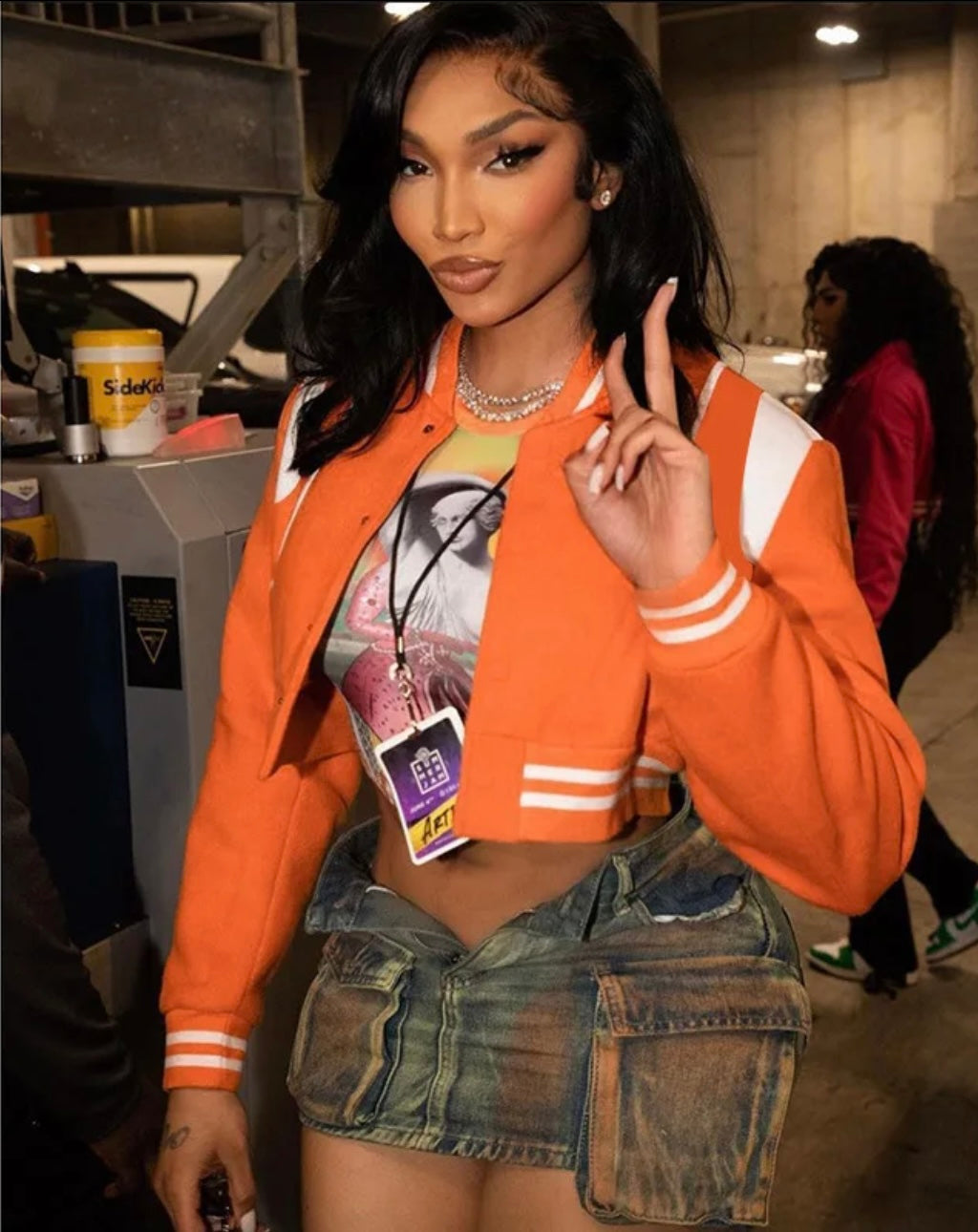 “Crop Varsity Jacket”