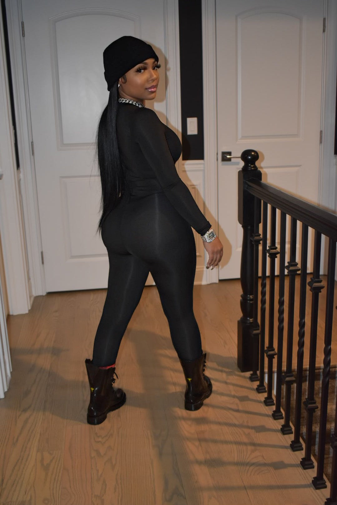 “One Sleeve” jumpsuit